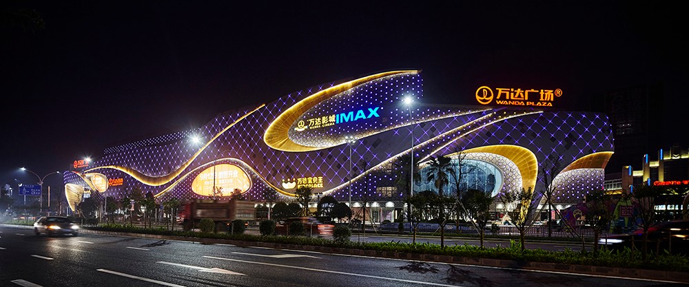 桂林高新万达广场夜景照明设计
